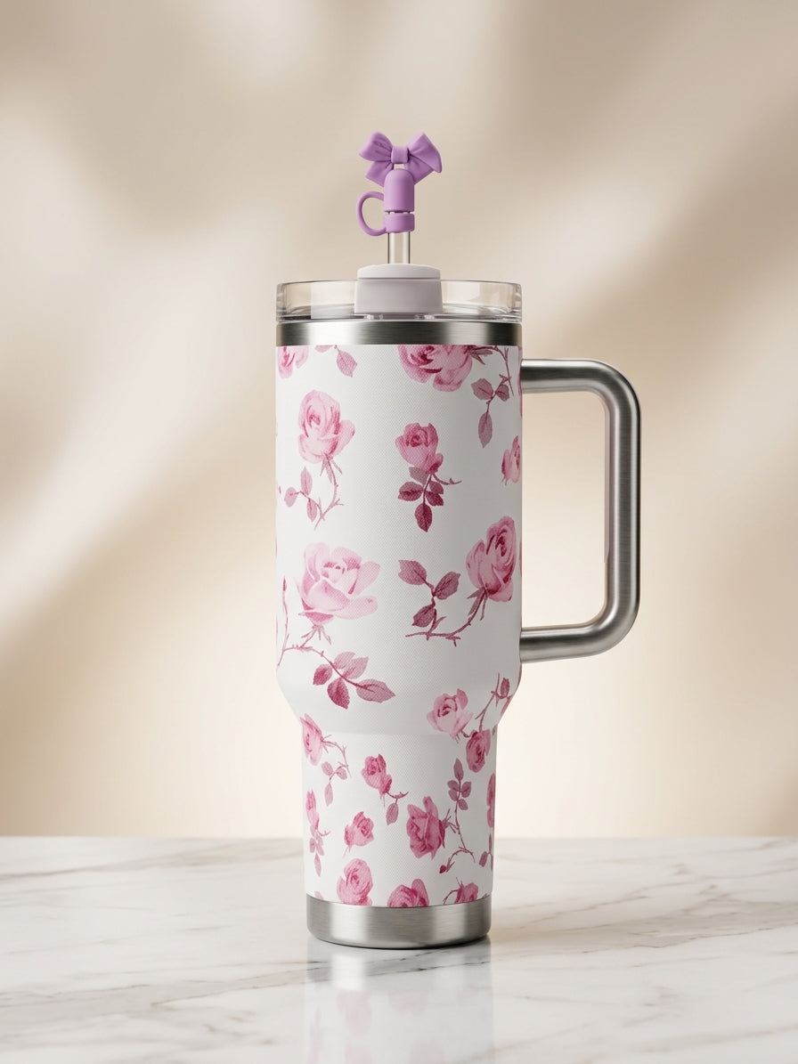 Stanley x LoveShackFancy Rosa 40 oz Quencher Tumbler – Limited Edition