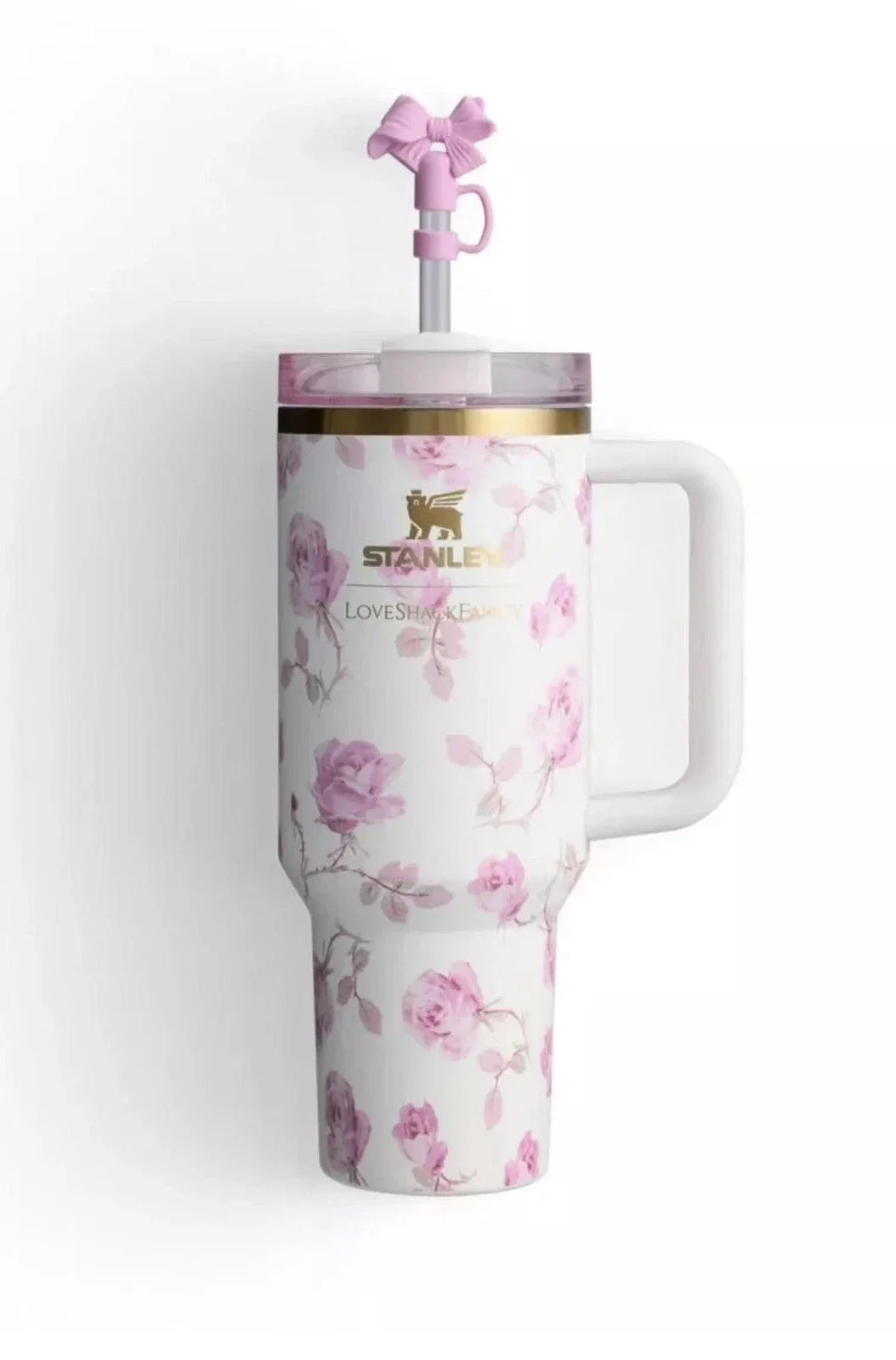 Stanley Quencher H2.0 40 oz LoveShackFancy Rosa Floral Tumbler